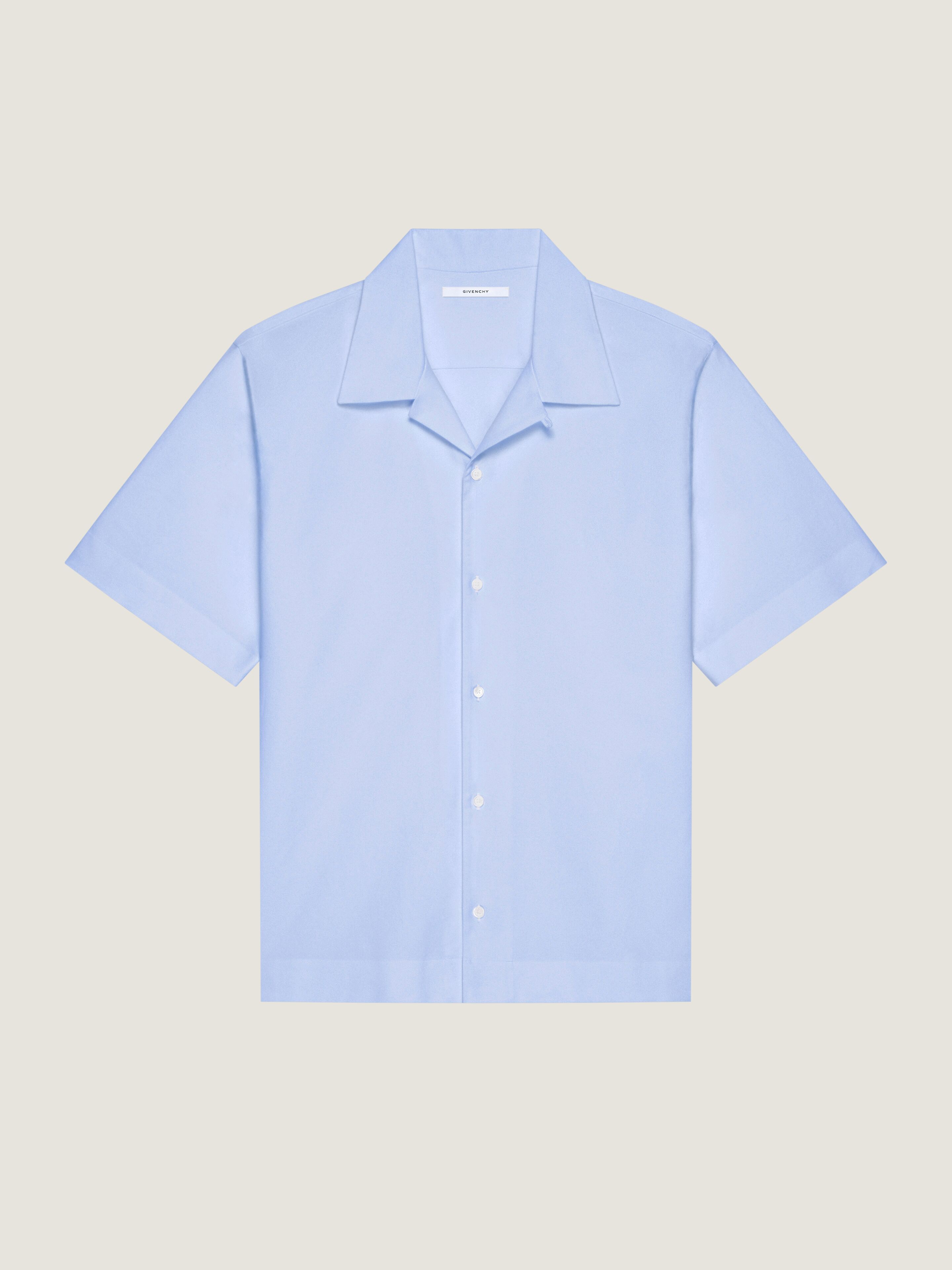 Shirt in cotton oxford with GIVENCHY paris embroidery